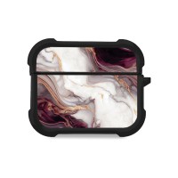 Θήκη Σιλικόνης Sonique Marble Series για AirPods Pro / Pro 2 Μπορντώ