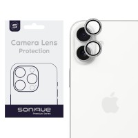 Camera Protection Sonique Glitter Lens Pro Apple iPhone 16 / iPhone 16 Plus Silver