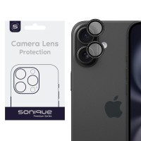 Camera Protection Sonique Glitter Lens Pro Apple iPhone 16 / iPhone 16 Plus Black