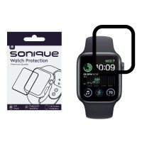 Watch Protection Sonique FlexGlass 7H Full Cover Apple Watch 4/5/6/SE/SE 22 40mm Μαύρο
