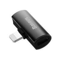 Baseus L46 Adapter Lightning male - 2x Lightning female Μαύρο