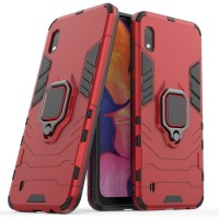 Ring Armor Kickstand magnetic car holder Samsung Galaxy A10 Κόκκινο