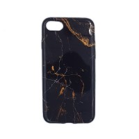 Θήκη Marble Silicon Apple iPhone 7 / iPhone 8 / iPhone SE 2020 / iPhone SE 2022 Black / Gold