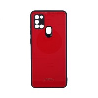 Glass Case Samsung Galaxy A21s Κόκκινο