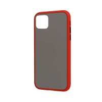 Θήκη Color Button Bumper Apple iPhone 12 / iPhone 12 Pro Κόκκινο