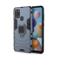 Ring Armor Kickstand magnetic car holder Samsung Galaxy A21s Μπλέ
