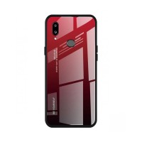 Glass Case Samsung Galaxy A20e Μαύρο / Κόκκινο