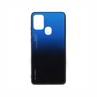 Glass Case Samsung Galaxy A21s Μαύρο / Μπλε