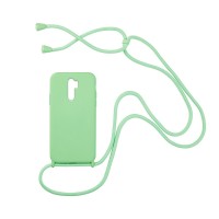Θήκη Σιλικόνης με Κορδόνι CarryHang Sonique Xiaomi Redmi 9 Πράσινο Ανοιχτό