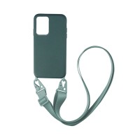 Θήκη Σιλικόνης με Strap CarryHang Sonique Samsung Galaxy A52 4G/5G / Galaxy A52s 5G Πράσινο Σκούρο