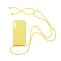 Θήκη Σιλικόνης με Κορδόνι CarryHang Sonique Samsung Galaxy A50 / Galaxy A50S / Galaxy A30S Κίτρινο