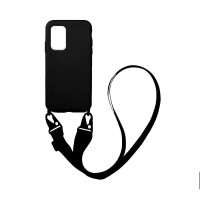 Θήκη Σιλικόνης με Strap CarryHang Sonique Xiaomi Redmi Note 10 / Redmi Note 10s / Poco M5s Μαύρο