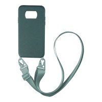 Θήκη Σιλικόνης με Strap CarryHang Sonique Xiaomi Poco X3 NFC / Poco X3 Pro Πράσινο Σκούρο