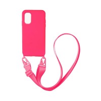 Θήκη Σιλικόνης με Strap CarryHang Sonique Xiaomi Redmi Note 10 5G / Poco M3 Pro 5G Φούξια