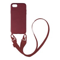 Θήκη Σιλικόνης με Strap CarryHang Sonique Apple iPhone 6/6s Μπορντό