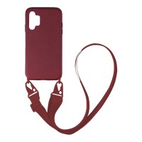 Θήκη Σιλικόνης με Strap CarryHang Sonique Samsung Galaxy A13 4G Μπορντό