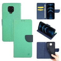 Θήκη Πορτοφόλι Sonique Trend Wallet Xiaomi Redmi Note 9S/9 Pro Βεραμάν / Σκούρο Μπλε