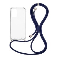 Θήκη Σιλικόνης με Κορδόνι Sonique Armor Clear Samsung Galaxy A52 4G/5G / Galaxy A52s 5G Μπλε Σκούρο
