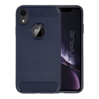 Θήκη Σιλικόνης Sonique Carbon Brushed Apple iPhone XR Μπλέ