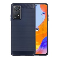 Θήκη Σιλικόνης Sonique Carbon Brushed Xiaomi Redmi Note 11 Pro 4G/5G / Redmi Note 12 Pro 4G Μπλέ