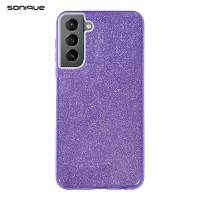 Θήκη Σιλικόνης Sonique Shiny Samsung Galaxy S21 FE Μωβ