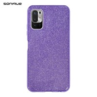 Θήκη Σιλικόνης Sonique Shiny Xiaomi Redmi Note 10 5G / Poco M3 Pro 5G Μωβ
