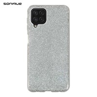Θήκη Σιλικόνης Sonique Shiny Samsung Galaxy A22 4G / Galaxy M32 4G / Galaxy M22 4G Ασημί