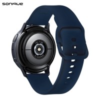 Λουράκι Σιλικόνης Universal Soft Band Sonique 22mm για Samsung, Huawei, Amazfit, Xiaomi, Honor Μπλε Σκούρο