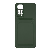 Θήκη Σιλικόνης Sonique Card Case Xiaomi Redmi Note 11 4G / Redmi Note 11S Πράσινο Σκούρο