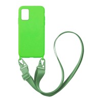Θήκη Σιλικόνης με Strap CarryHang Sonique Samsung Galaxy A51 Πράσινο