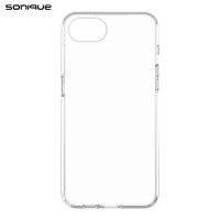 Θήκη Σιλικόνης Sonique Crystal Clear Apple (Big Hole) iPhone 16e / iPhone 17e Διάφανο