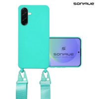 Θήκη Σιλικόνης με Strap CarryHang Sonique Samsung Galaxy A36 5G Γαλάζιο