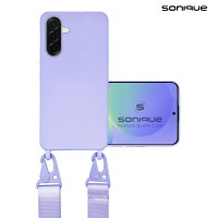Θήκη Σιλικόνης με Strap CarryHang Sonique Samsung Galaxy A36 5G Λιλά
