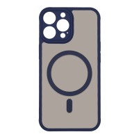 Θήκη Magnetic MagMatte Lens Sonique Apple iPhone 14 Pro Max Μπλε Σκούρο