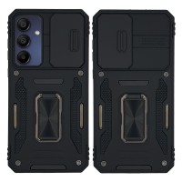 Θήκη Ring Armor CamShield Sonique για Samsung Galaxy A15 4G / Galaxy A15 5G Μαύρο