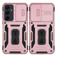 Θήκη Ring Armor CamShield Sonique για Samsung Galaxy A35 5G Ροζ Χρυσό