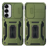 Θήκη Ring Armor CamShield Sonique για Samsung Galaxy S25 Χακί
