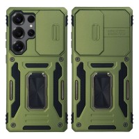 Θήκη Ring Armor CamShield Sonique για Samsung Galaxy S25 Ultra Χακί