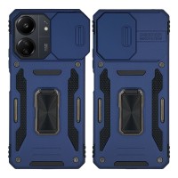 Θήκη Ring Armor CamShield Sonique για Xiaomi Redmi 13C 4G / Redmi 13C 5G / Poco C65 4G Μπλέ