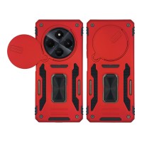 Θήκη Ring Armor CamShield Sonique για Xiaomi Redmi 14C 4G / Poco C75 4G / Redmi A4 5G Κόκκινο