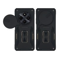 Θήκη Ring Armor CamShield Sonique για Xiaomi Redmi 14C 4G / Poco C75 4G / Redmi A4 5G Μαύρο