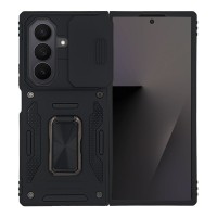 Θήκη Ring Armor CamShield Sonique για Samsung Galaxy Z Fold 7 Μαύρο
