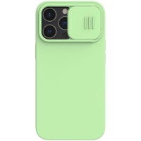 Θήκη Σιλικόνης Nillkin CamShield Silky Apple iPhone 13 Pro Πράσινο Ανοιχτό