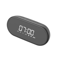 Baseus Encok E09 Stylish Portable Wireless Bluetooth Speaker with alarm clock Μαύρο