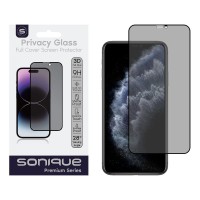 Privacy Glass Sonique Premium Series HD Full Cover 9H Apple iPhone 11 Pro Max / iPhone XS Max Μαύρο