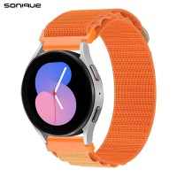 Λουράκι Nylon Alpine Loop Band Sonique 22mm για Samsung, Huawei, Amazfit, Xiaomi, Honor Πορτοκαλί