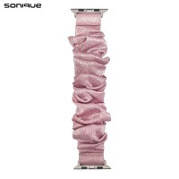 Λουράκι Scruncie Band Sonique για Apple Watch (38/40/41MM) Ροζ