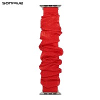 Λουράκι Scruncie Band Sonique για Apple Watch (42/44/45/49MM) Κόκκινο