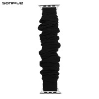 Λουράκι Scruncie Band Sonique για Apple Watch (42/44/45/49MM) Μαύρο
