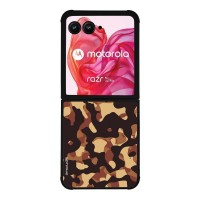 Θήκη Sonique Camouflage Army Series για Motorola Motorola Razr 50 Ultra Καφέ 01